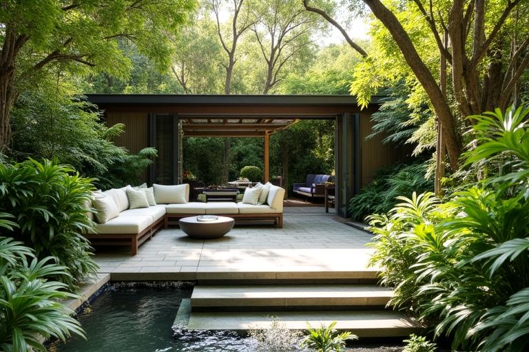 Lush backyard retreat in Cypress Hills